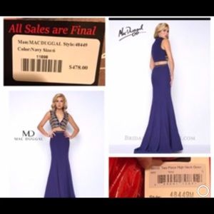NWT Nautically inspired Mac Douggal prom dress
